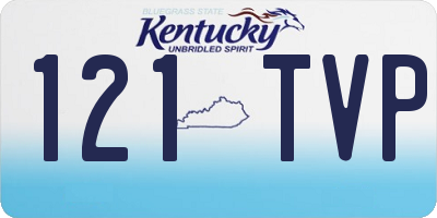 KY license plate 121TVP
