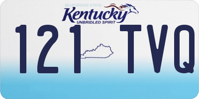 KY license plate 121TVQ