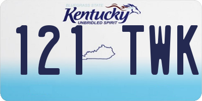 KY license plate 121TWK