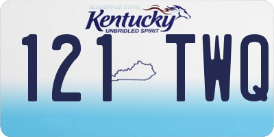 KY license plate 121TWQ