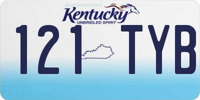 KY license plate 121TYB