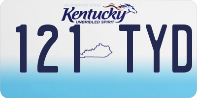 KY license plate 121TYD