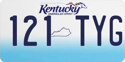 KY license plate 121TYG