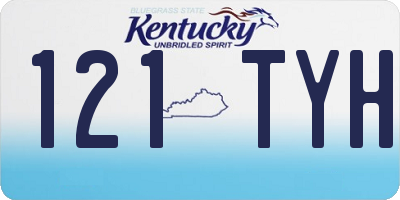 KY license plate 121TYH