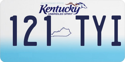 KY license plate 121TYI