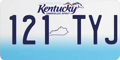 KY license plate 121TYJ