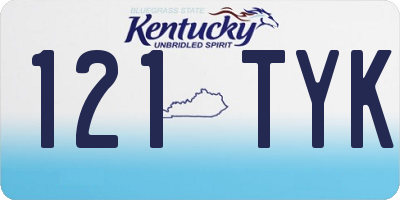 KY license plate 121TYK