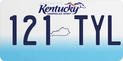 KY license plate 121TYL