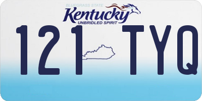 KY license plate 121TYQ