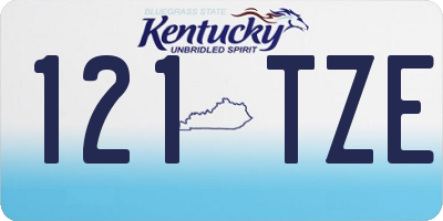 KY license plate 121TZE