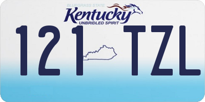 KY license plate 121TZL