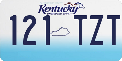KY license plate 121TZT
