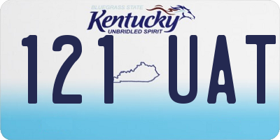 KY license plate 121UAT