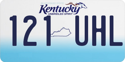 KY license plate 121UHL