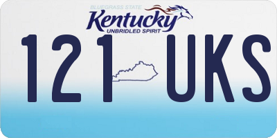 KY license plate 121UKS