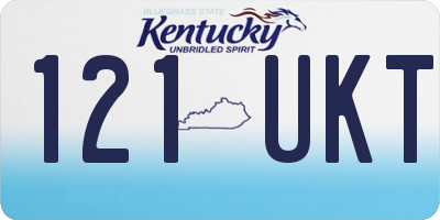 KY license plate 121UKT