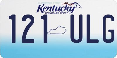 KY license plate 121ULG