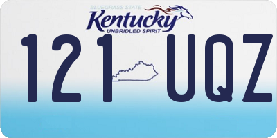 KY license plate 121UQZ