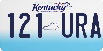 KY license plate 121URA