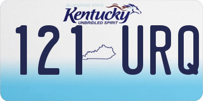 KY license plate 121URQ