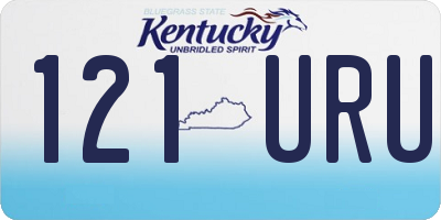 KY license plate 121URU