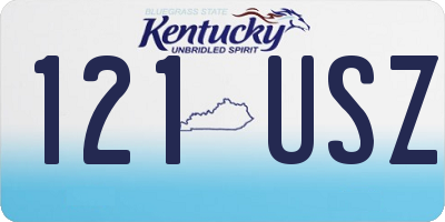 KY license plate 121USZ