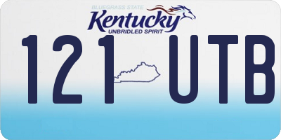 KY license plate 121UTB