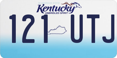 KY license plate 121UTJ