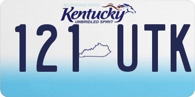 KY license plate 121UTK