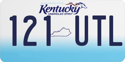 KY license plate 121UTL