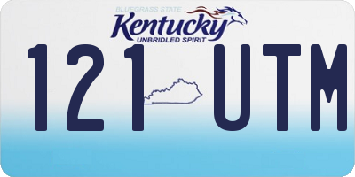 KY license plate 121UTM