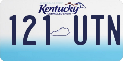 KY license plate 121UTN