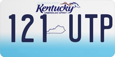 KY license plate 121UTP