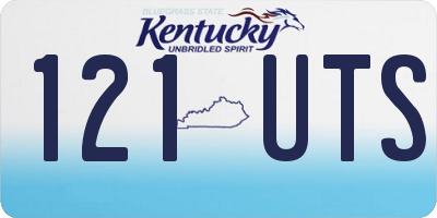 KY license plate 121UTS