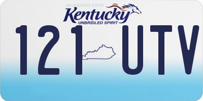 KY license plate 121UTV