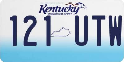 KY license plate 121UTW