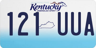 KY license plate 121UUA