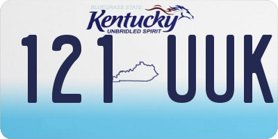 KY license plate 121UUK