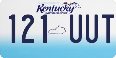 KY license plate 121UUT