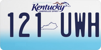 KY license plate 121UWH