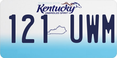 KY license plate 121UWM