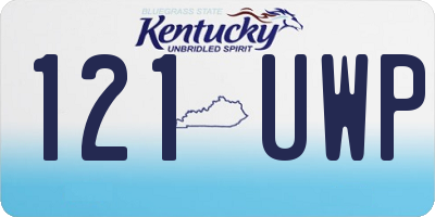 KY license plate 121UWP