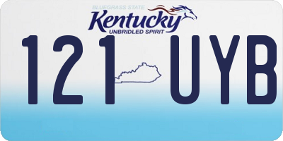KY license plate 121UYB