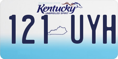 KY license plate 121UYH