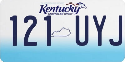 KY license plate 121UYJ