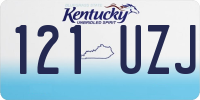 KY license plate 121UZJ