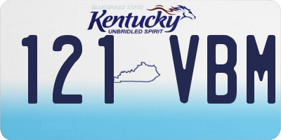 KY license plate 121VBM