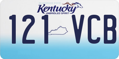 KY license plate 121VCB