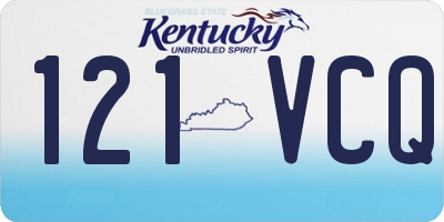 KY license plate 121VCQ