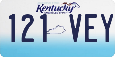 KY license plate 121VEY
